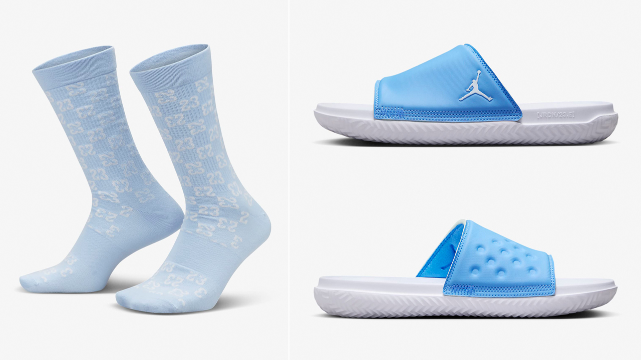 Jordan-Play-Slides-University-Blue-Socks-to-Match