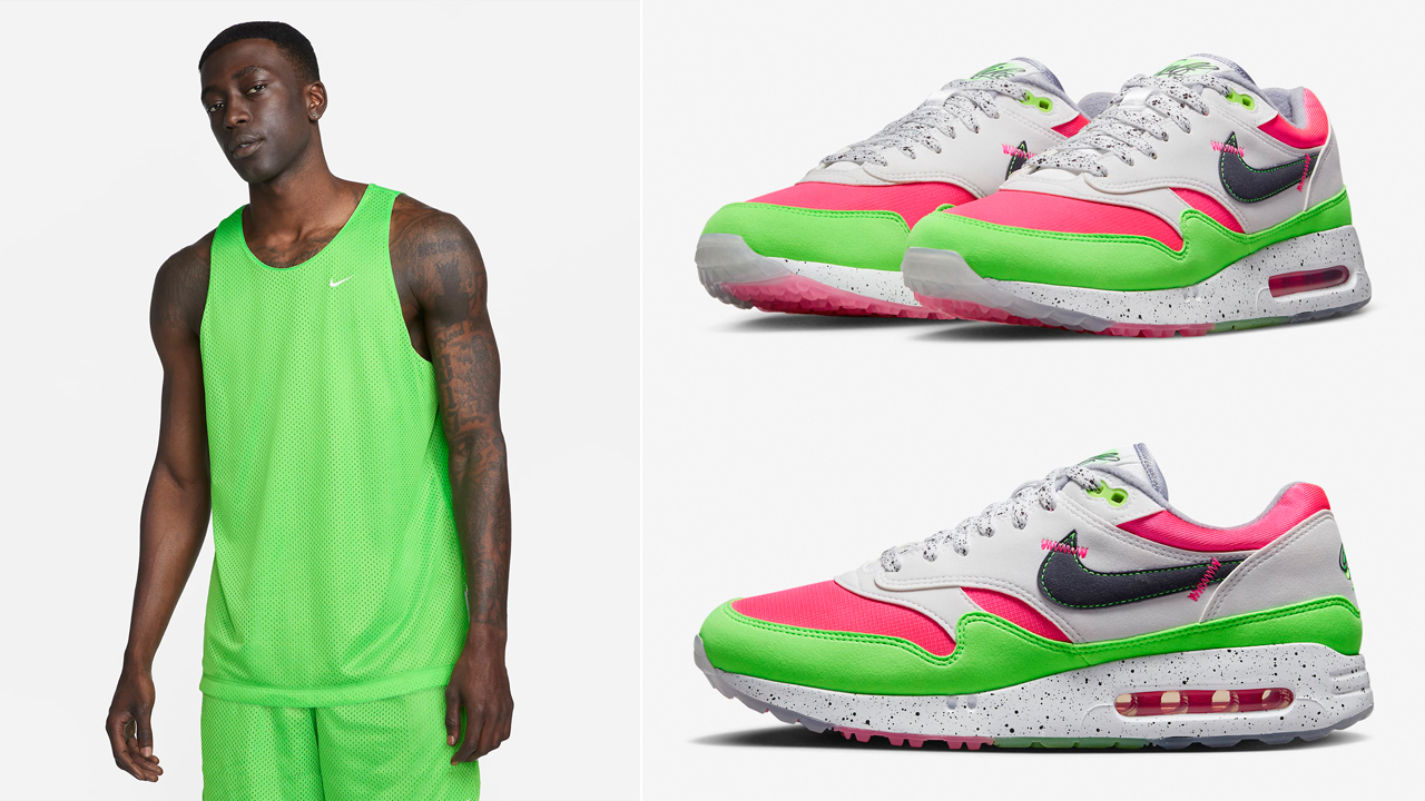 Nike-Air-Max-1-Golf-Watermelon-Tank-Top-and-Shorts-Match