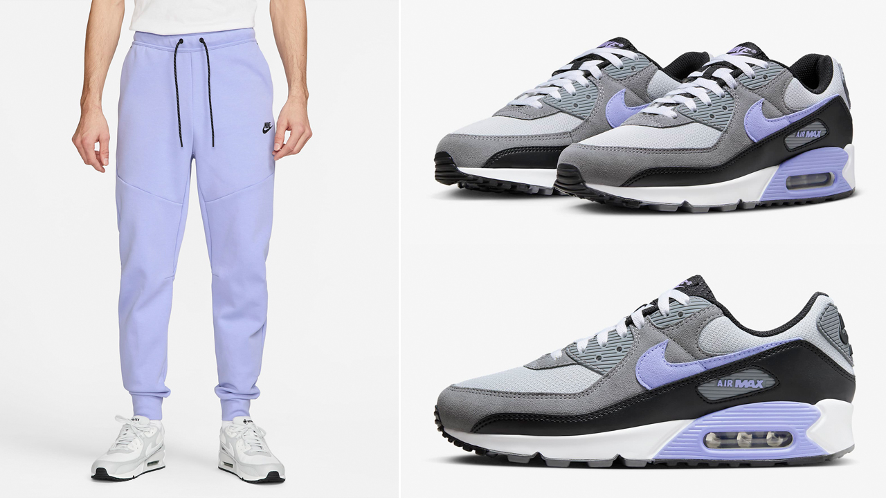 Nike Air Max 90 Light Thistle Jogger Pants Outfit