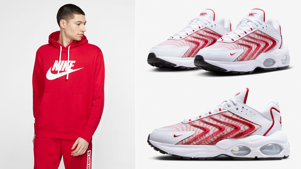 Nike-Air-Max-TW-White-University-Red-Hoodie-Pants-Outfit