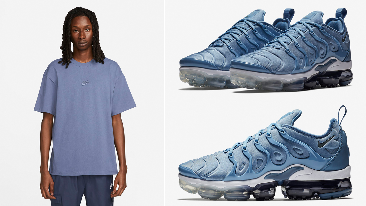 Nike-Air-Vapormax-Plus-Work-Blue-Diffused-Blue-Shirts-Clothing-Outfits