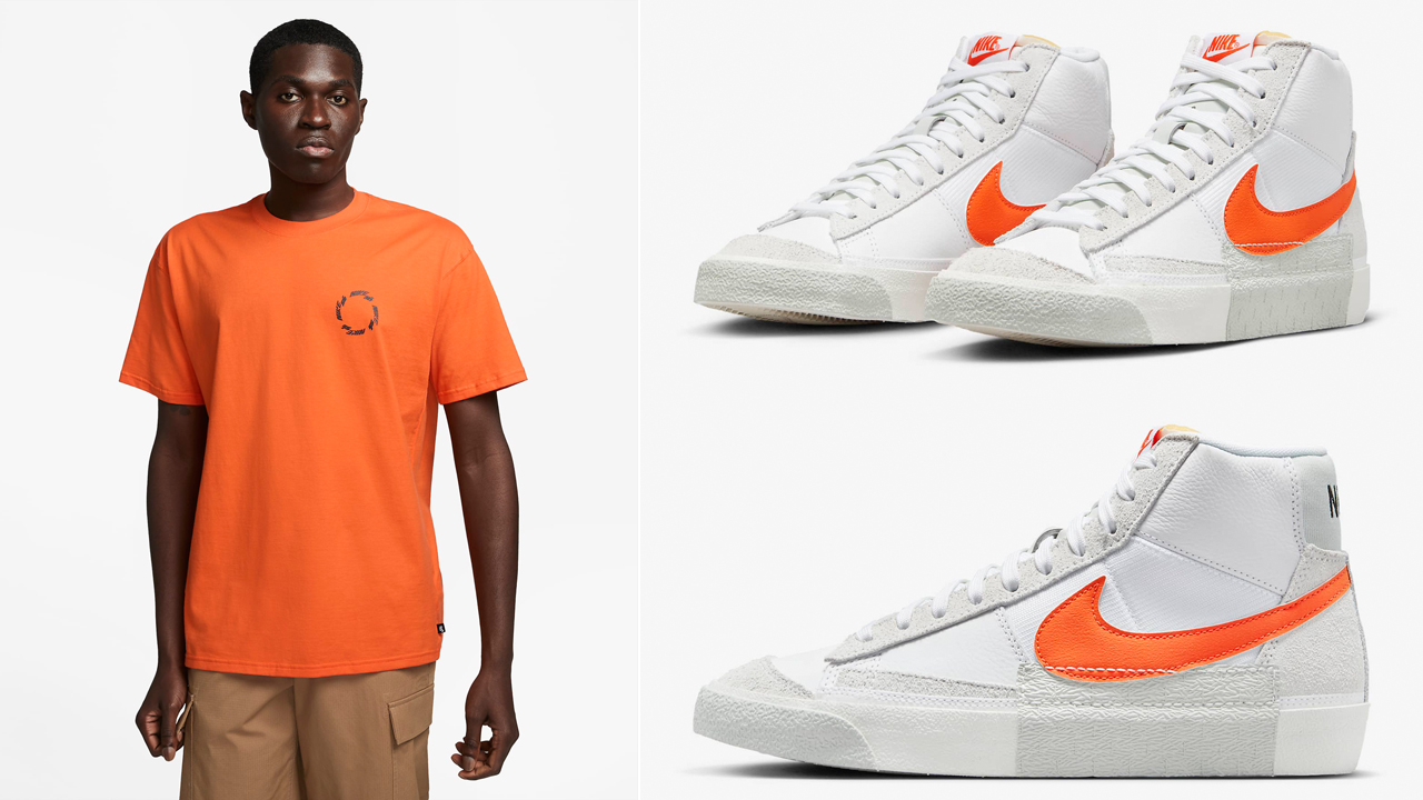 Nike-Blazer-Mid-Pro-Club-White-Safety-Orange-Shirts-Clothing-Outfits