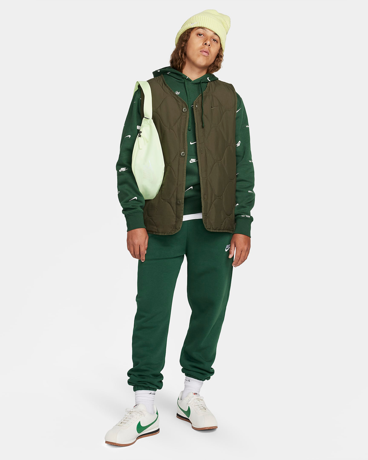 Nike-Club-Fleece-Allover-Print-Hoodie-Fir-Green-Outfit