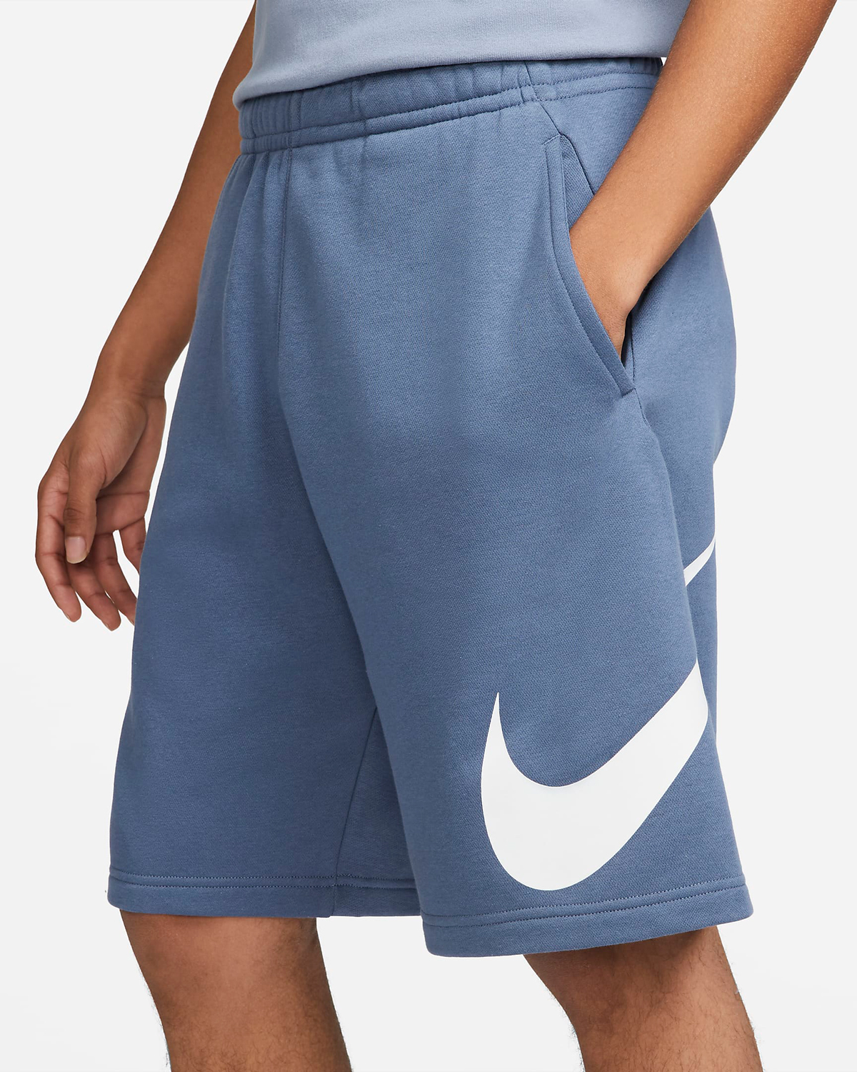 Nike-Club-Fleece-Shorts-Diffused-Blue