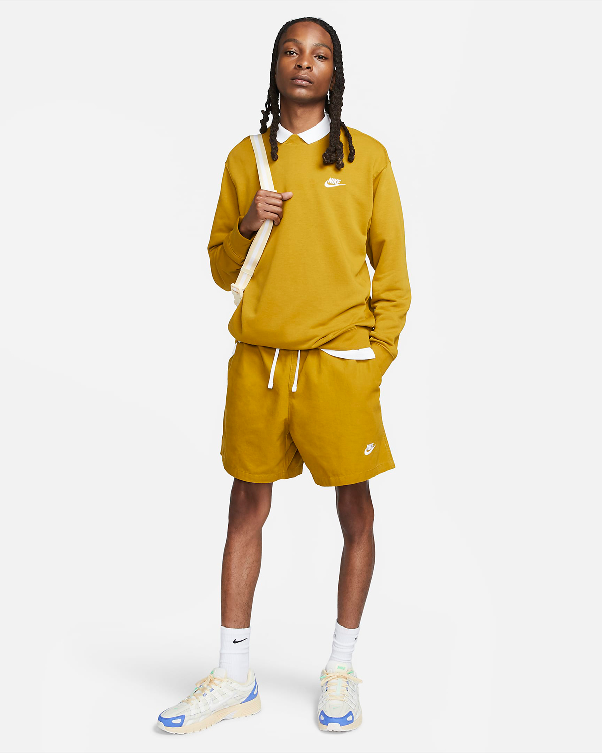 Nike-Club-Woven-Washed-Flow-Shorts-Bronzine-Outfit