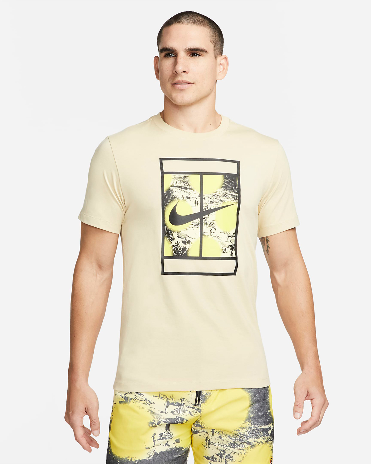 Nike-Court-T-Shirt-Team-Gold