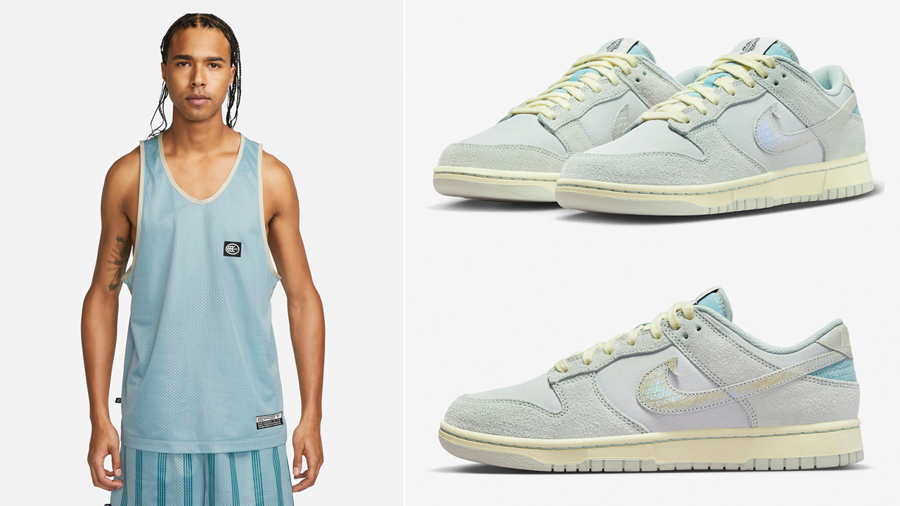 Nike-Dunk-Low-Chinook-Salmon-Tank-Top-Shorts-Outfit
