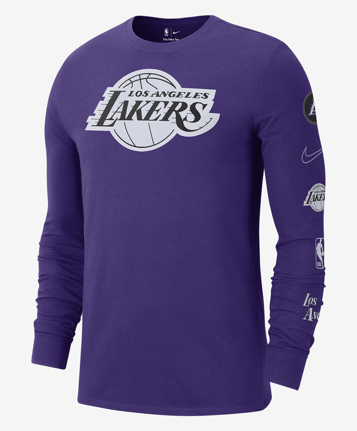 Nike-LA-Lakers-City-Edition-Long-Sleeve-T-Shirt-Purple