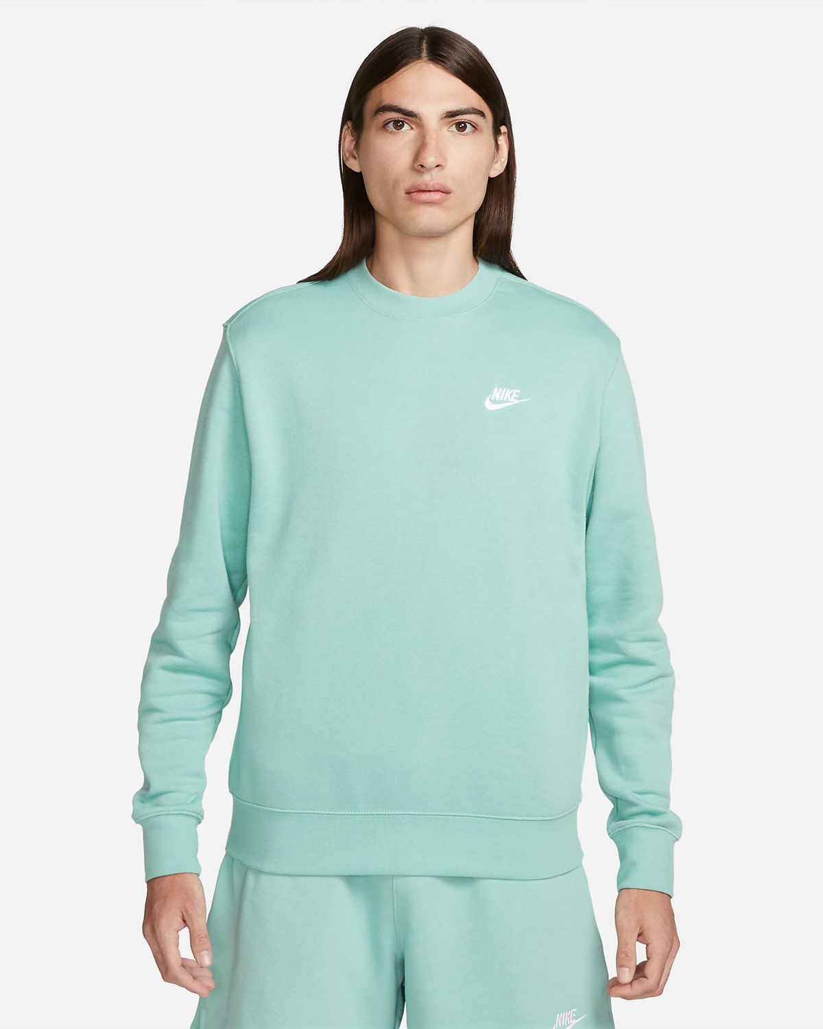 Nike-Sportswear-Club-Fleece-Crew-Sweatshirt-Mineral