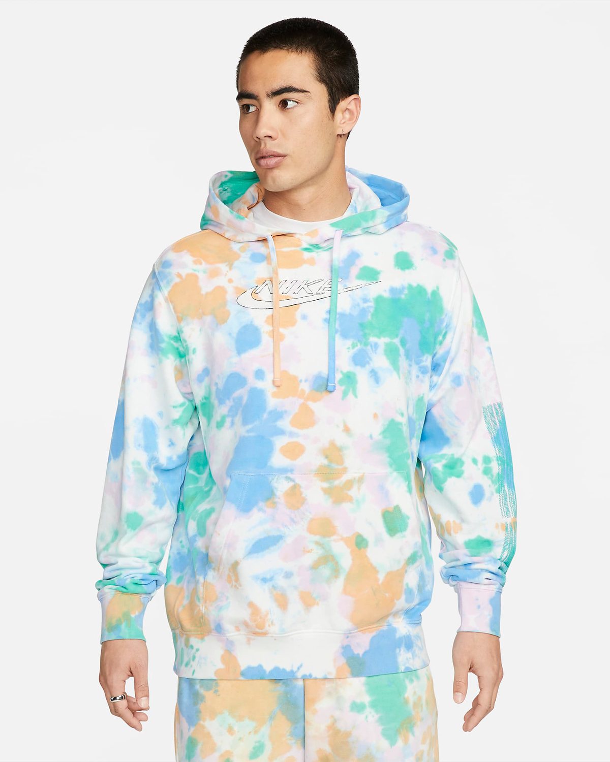 Nike-Sportswear-Club-Fleece-Ice-Dye-Hoodie-Photo-Blue-1