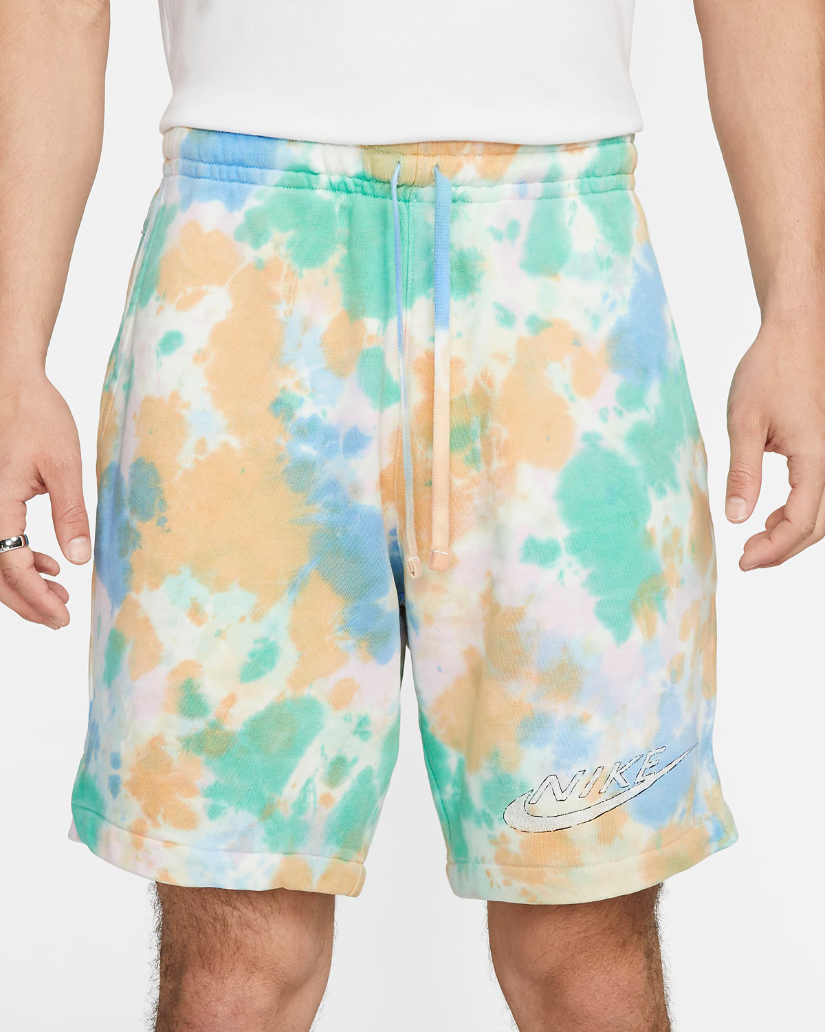 Nike-Sportswear-Club-Fleece-Ice-Dye-Shorts-Photo-Blue