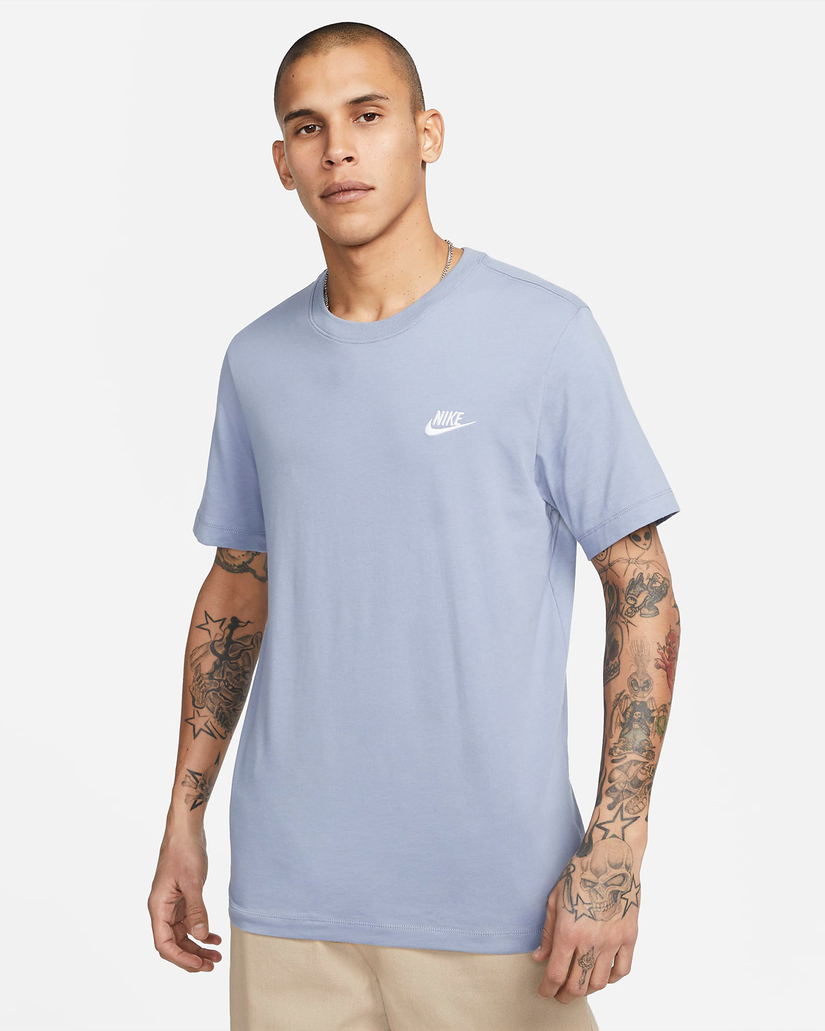 Nike-Sportswear-Club-T-Shirt-Ashen-Slate
