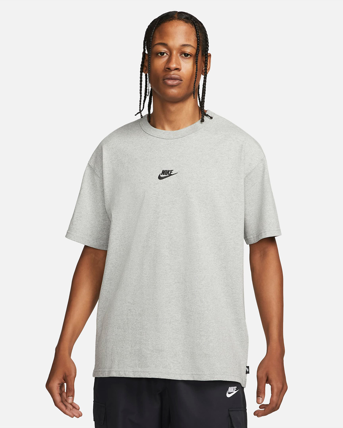 Nike-Sportswear-Premium-Essentials-T-Shirt-Grey-Black