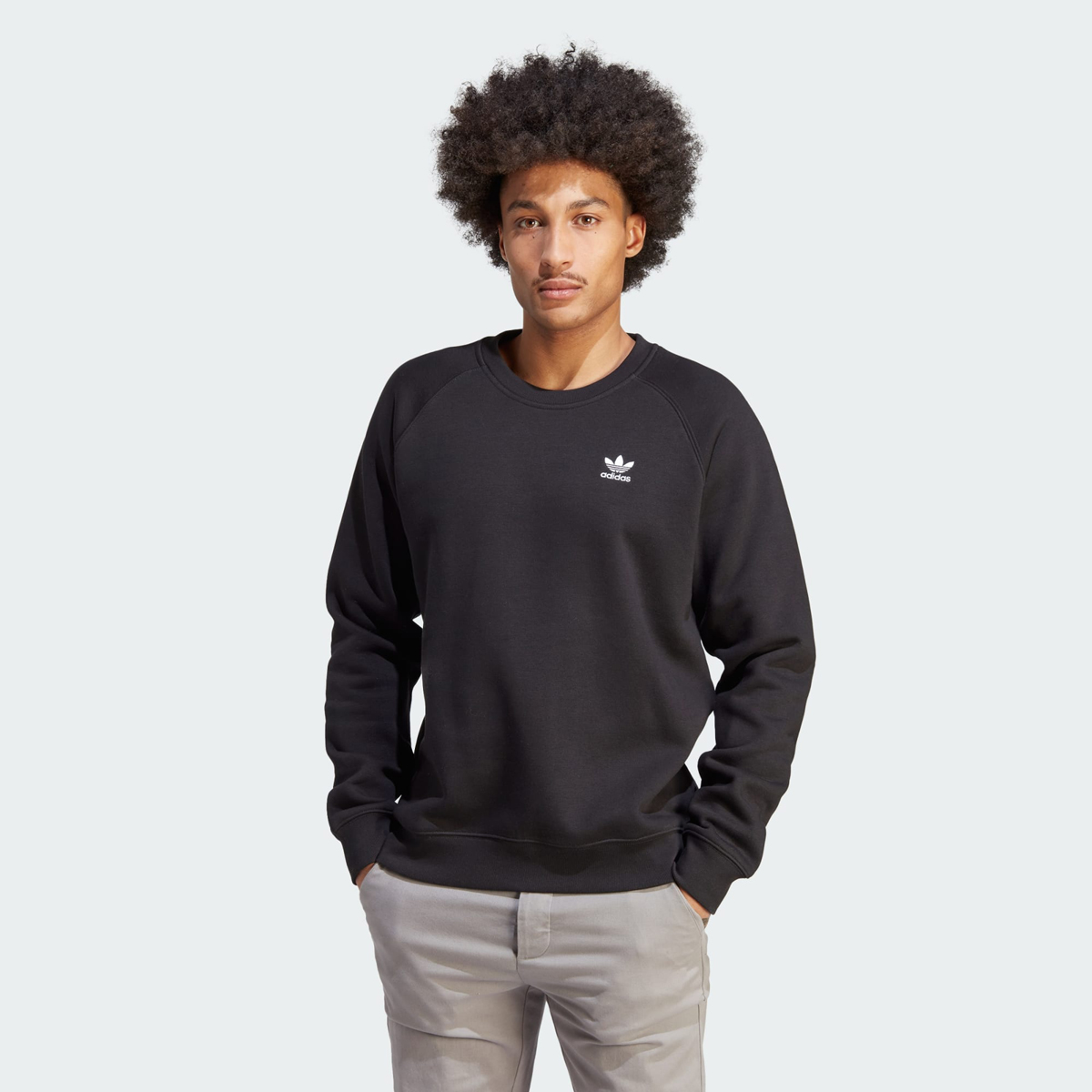 adidas-Trefoil-Essentials-Crewneck-Sweatshirt-Black-White