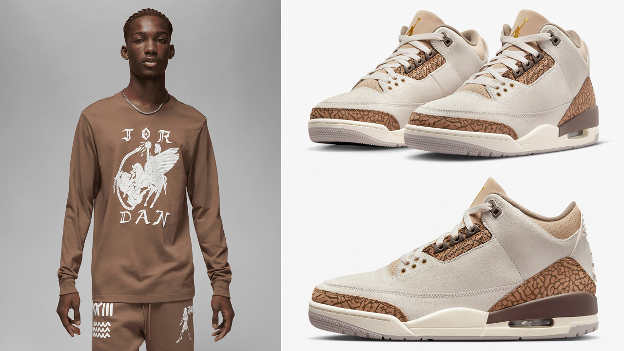 Air-Jordan-3-Palomino-Long-Sleeve-Shirt-Matching-Outfit