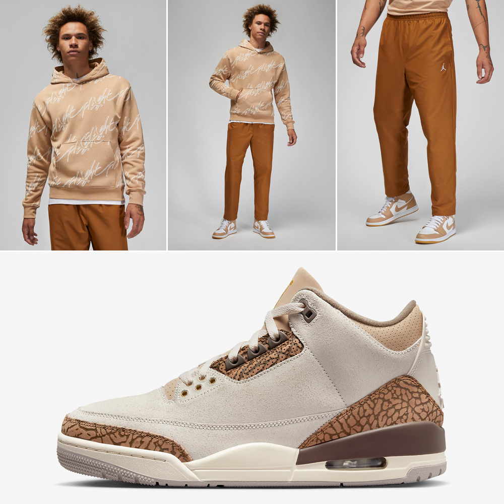 Air-Jordan-3-Palomino-Matching-Hoodie-and-Pants-Outfit