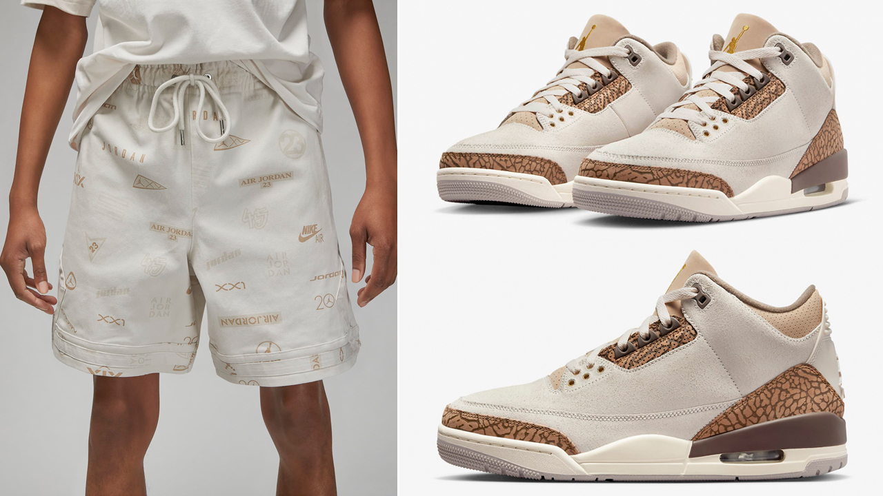 Air-Jordan-3-Palomino-Matching-Shorts-Outfit