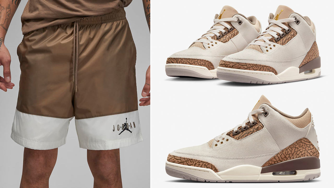 Air-Jordan-3-Palomino-Shorts-Matching-Outfit