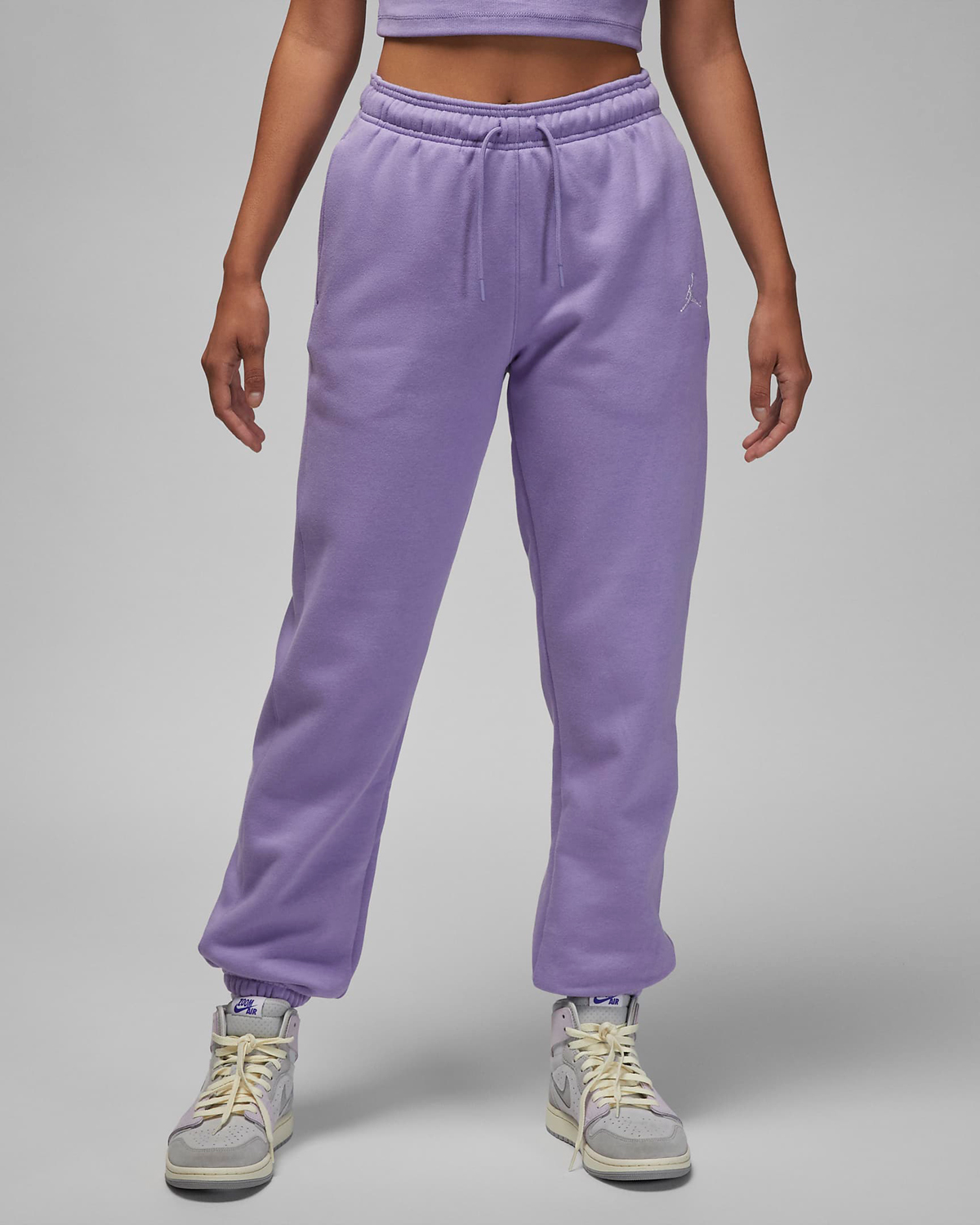 Jordan-Brooklyn-Womens-Fleece-Pants-Sky-J-Light-Purple