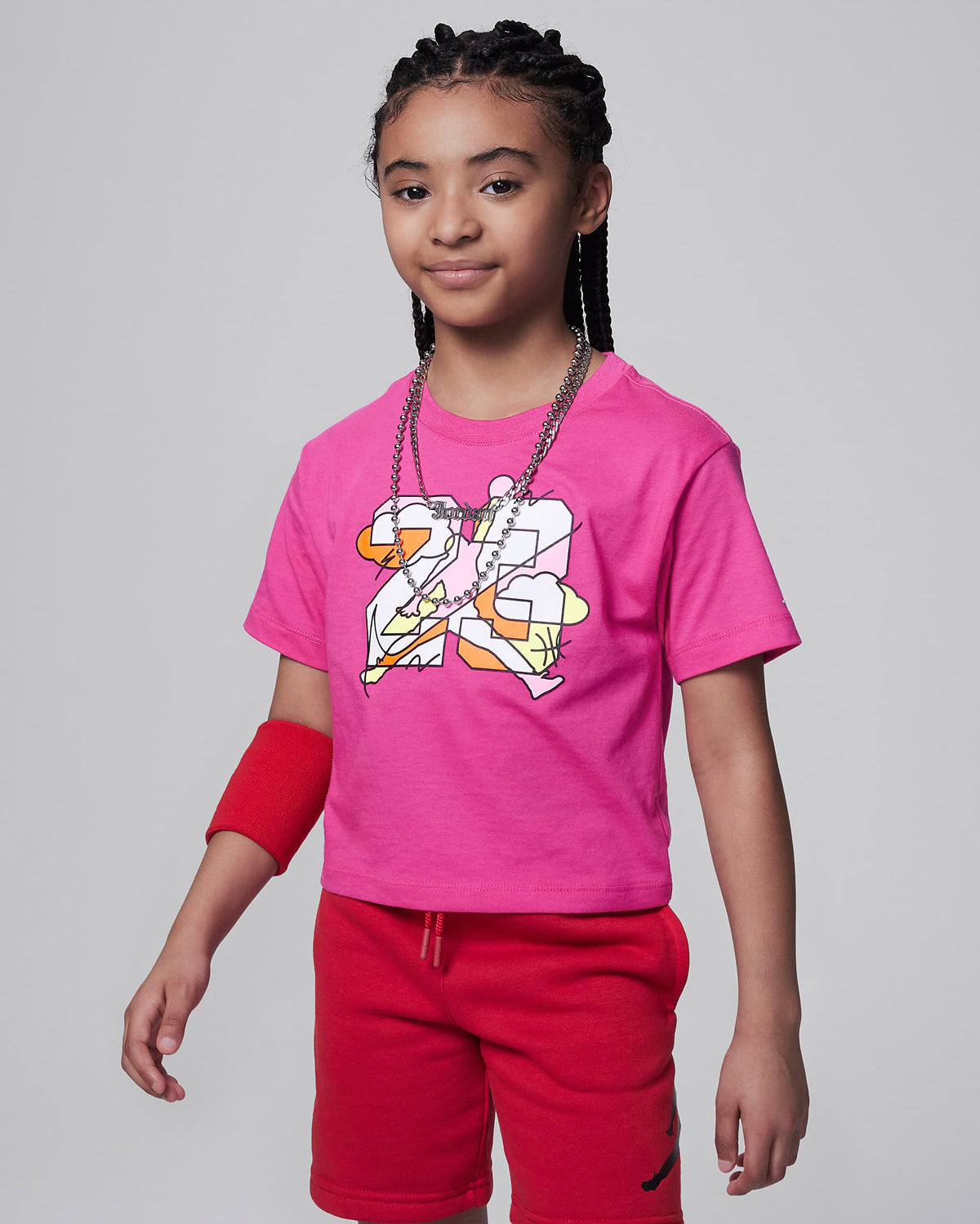 Jordan-Jumpman-Street-Style-T-Shirt-Fierce-Pink-Girls-Little-Kids-Preschool