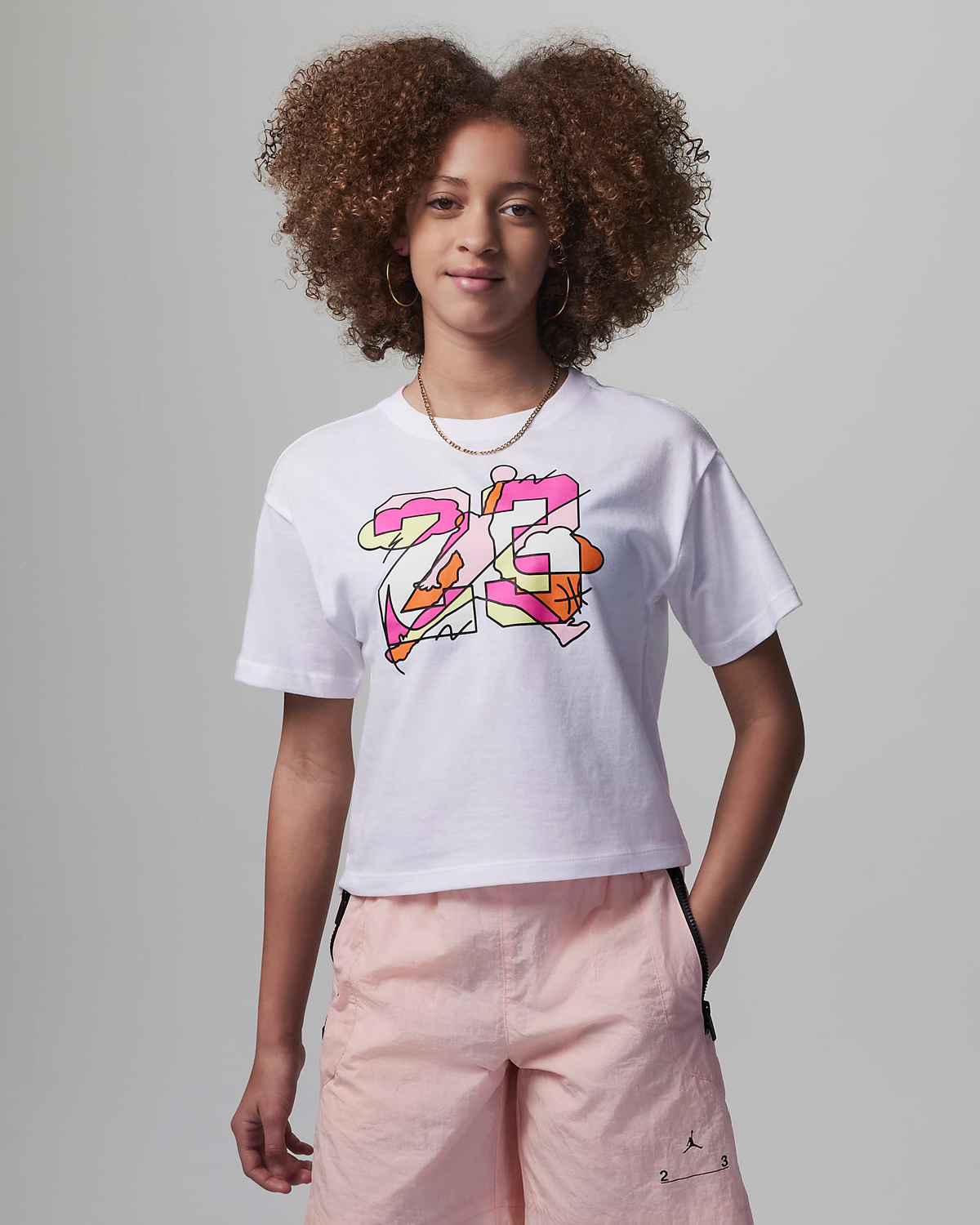 Jordan-Jumpman-Street-Style-T-Shirt-White-Fierce-Pink-Girls-Big-Kids-Grade-School