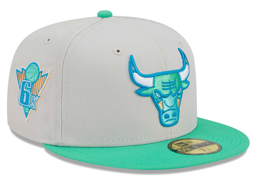 New-Era-Chicago-Bulls-Cream-Green-Fitted-Hat-2