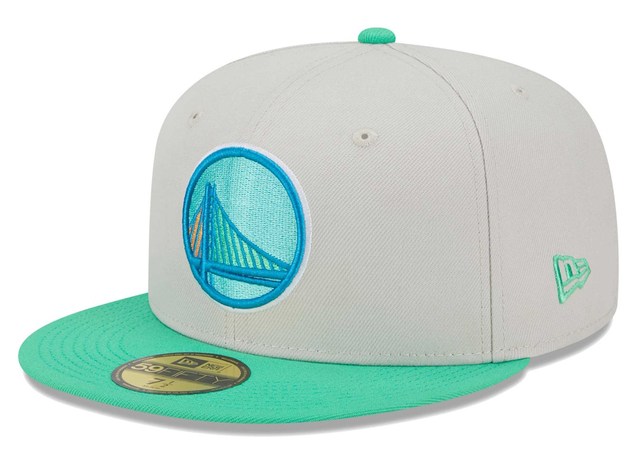 New-Era-Golden-State-Warriors-Cream-Green-Fitted-Hat-1