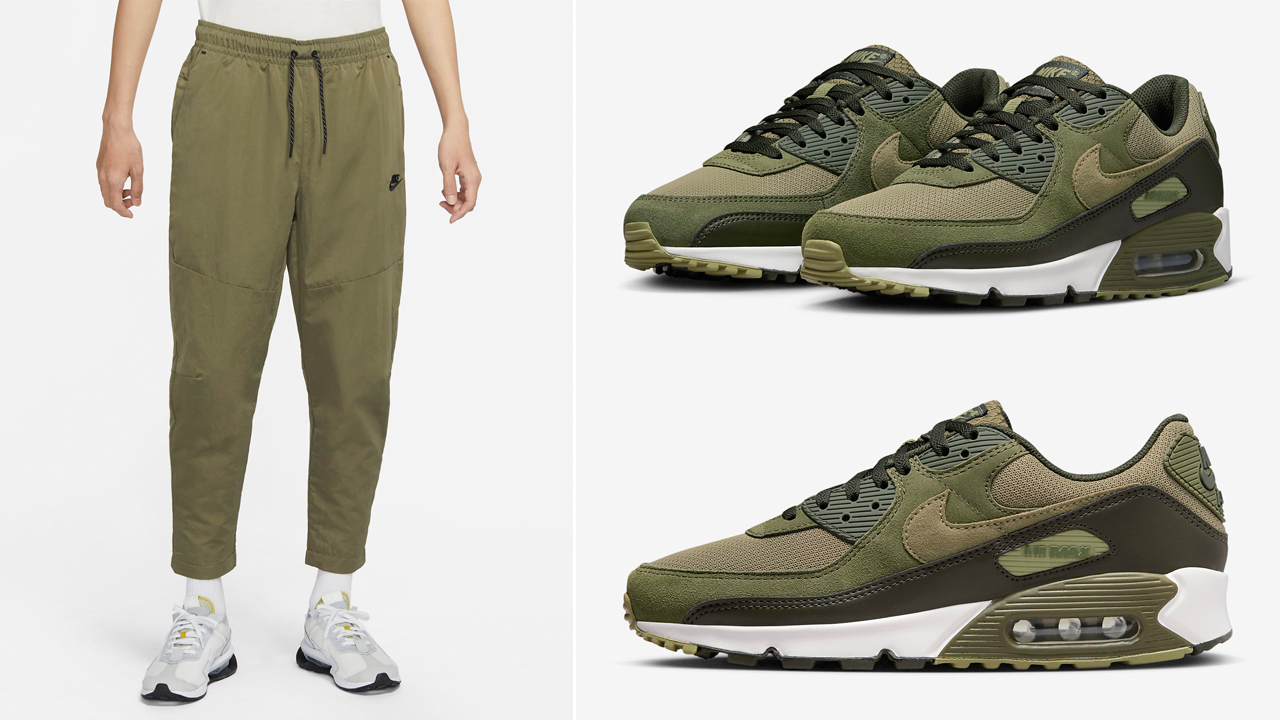 Nike-Air-Max-90-Medium-Olive-Pants