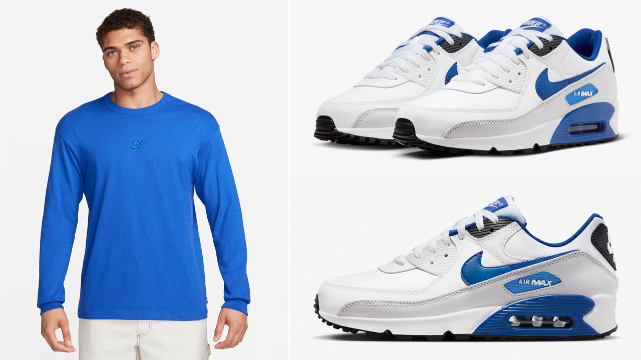 Nike-Air-Max-90-White-Game-Royal-Long-Sleeve-Shirt.