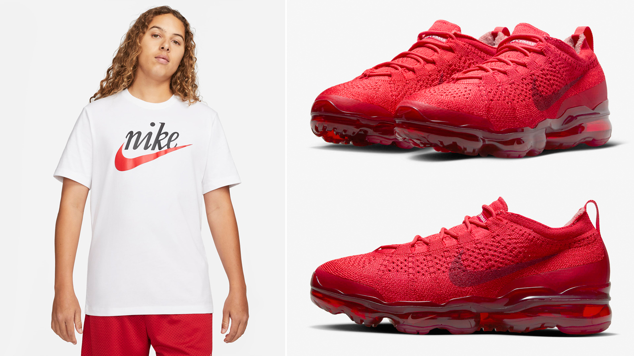 Nike-Air-VaporMax-2023-Flyknit-Track-Red-Shirt-Match-Outfit
