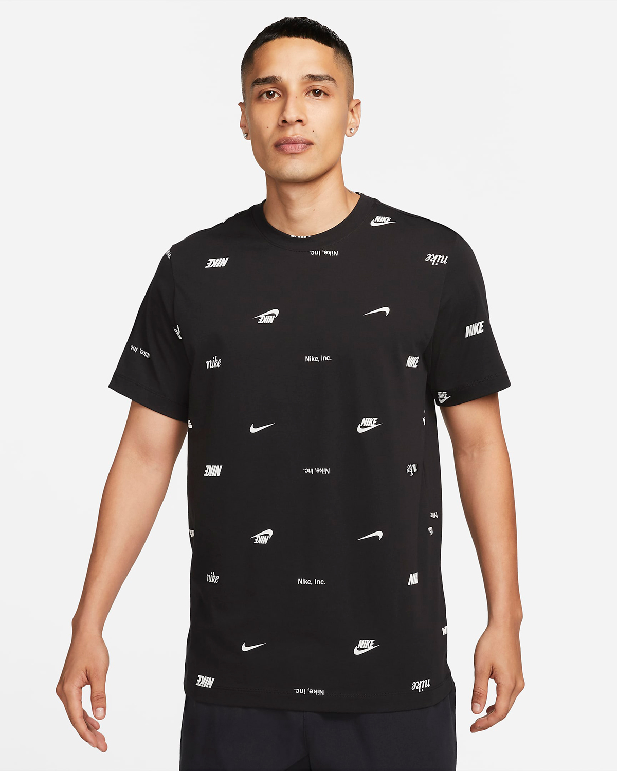 Nike-Club-Allover-Print-T-Shirt-Black-White