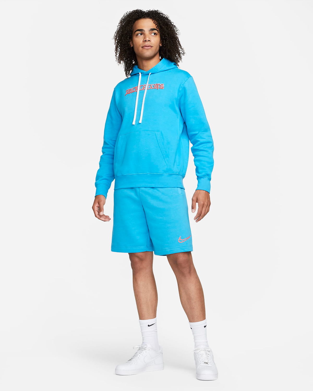 Nike-Club-Fleece-Hoodie-and-Shorts-Laser-Blue