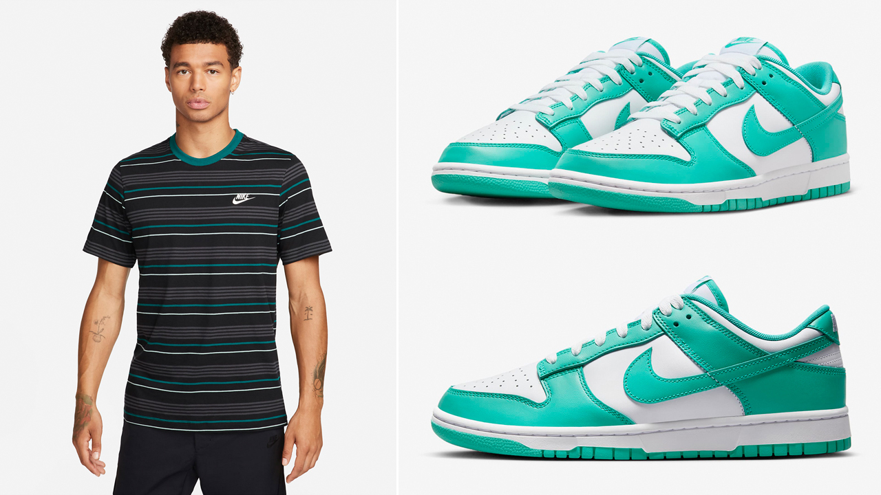 Nike-Dunk-Low-Clear-Jade-T-Shirt-Match
