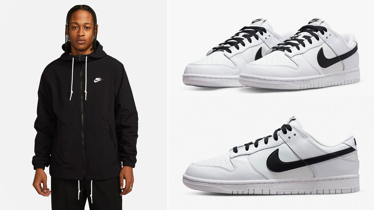 Nike Dunk Low Stormtrooper White Black Jacket Outfit
