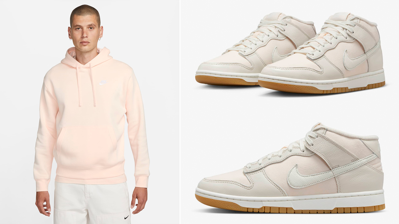 Nike-Dunk-Mid-Light-Orewood-Brown-Guava-Ice-Hoodie-to-Match