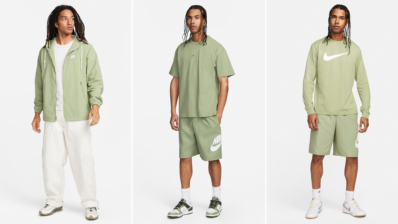 Nike Oil Green Clothing Sneakers Outfits Spring 2024