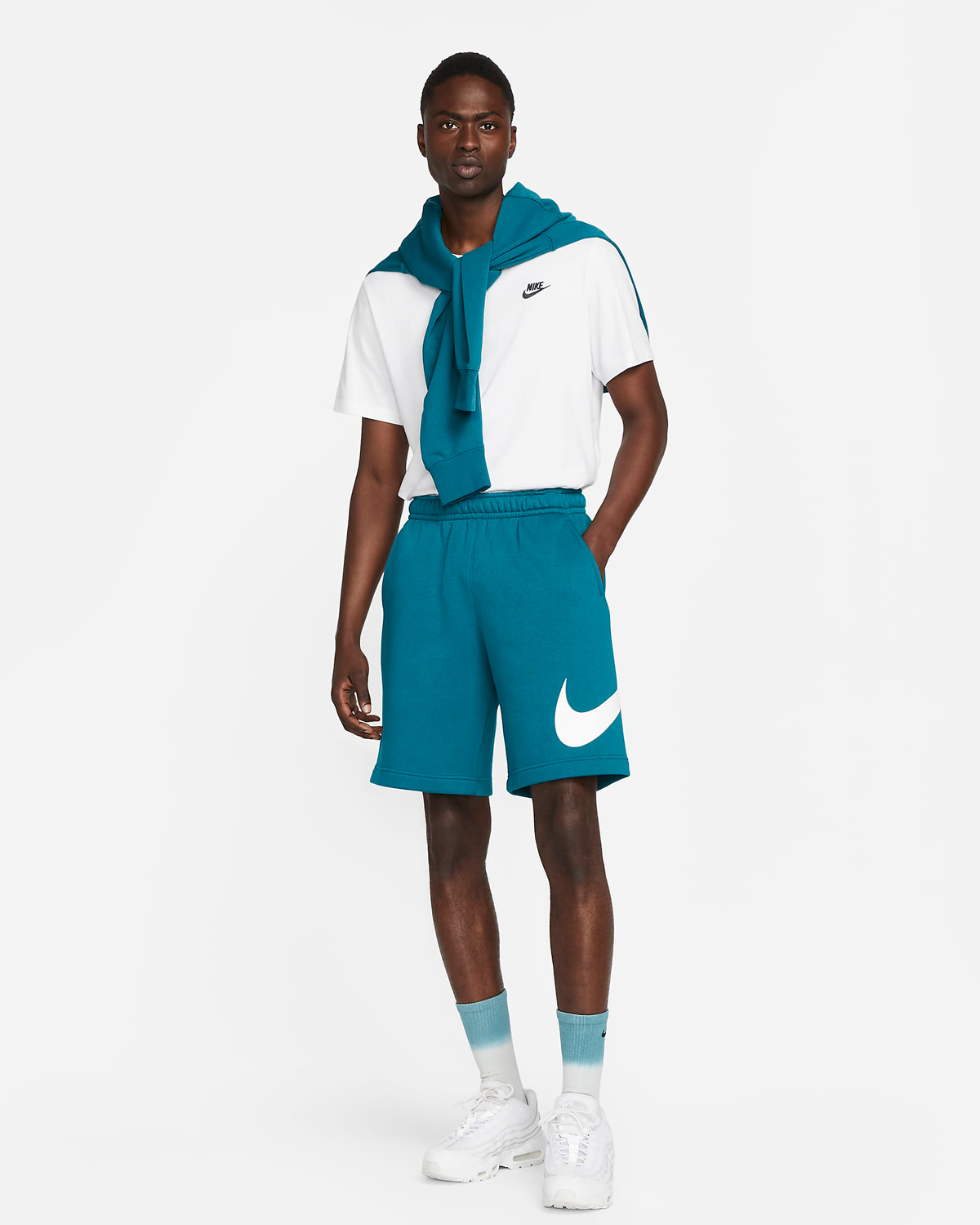 Nike-Sportswear-Club-Fleece-Graphic-Shorts-Geode-Teal-Outfit