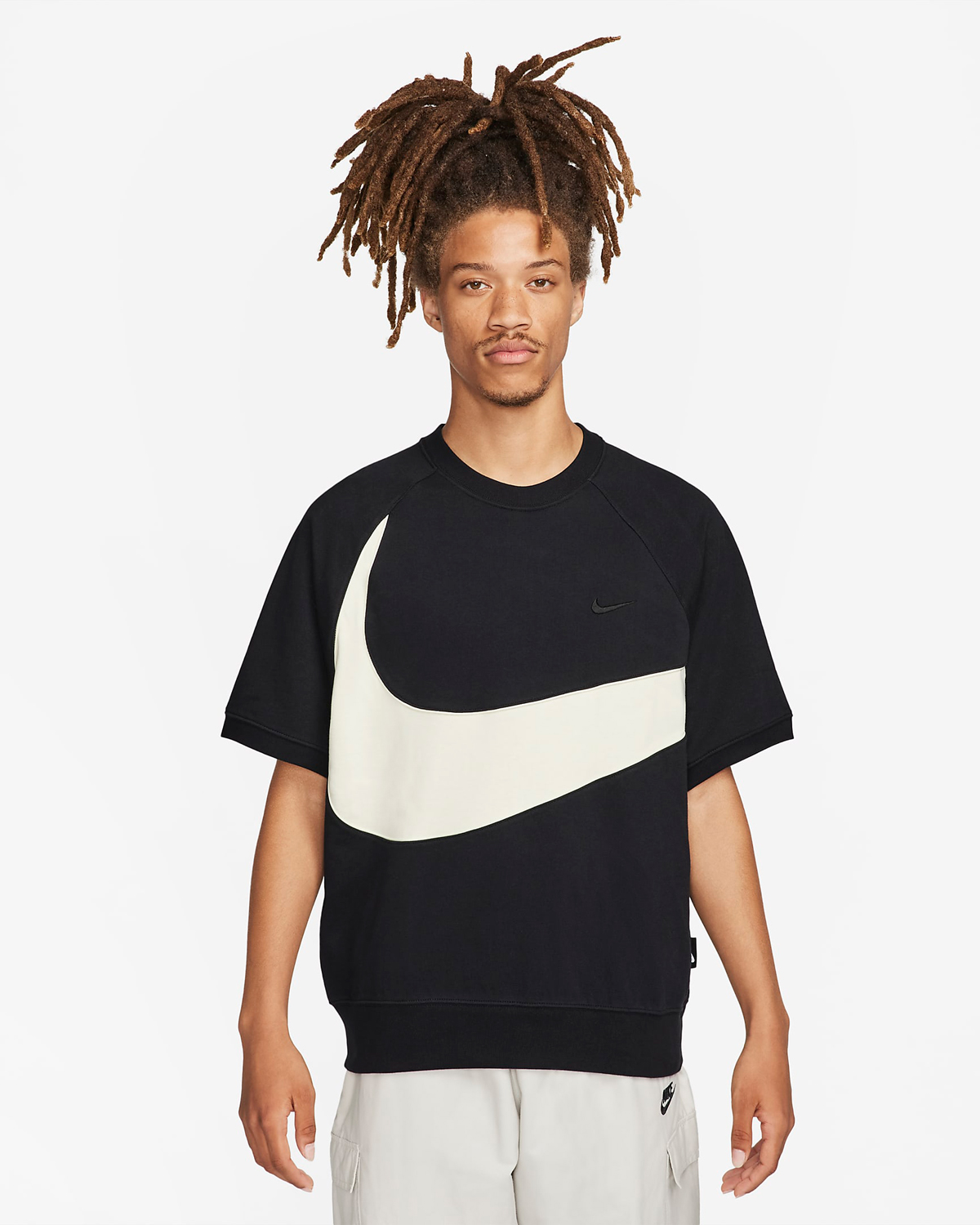 Nike-Sportswear-Swoosh-Short-Sleeve-Top-Black-Coconut-Milk-1