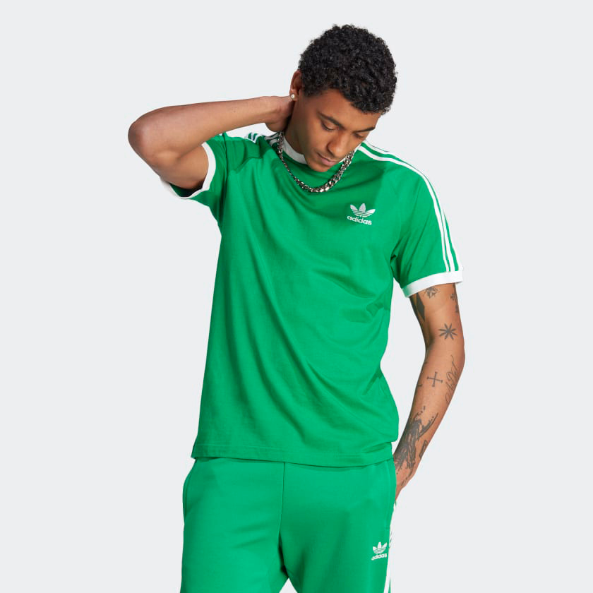 adidas-3-Stripes-T-Shirt-Green