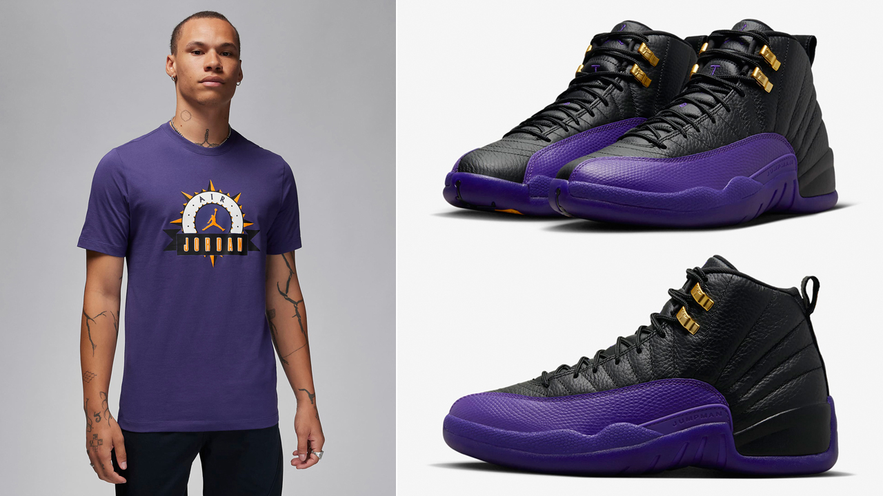 Air-Jordan-12-Field-Purple-Shirt-Outfit-Match