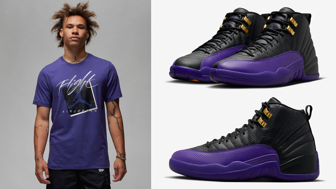 Air-Jordan-12-Field-Purple-Shirts-Clothing-Outfits