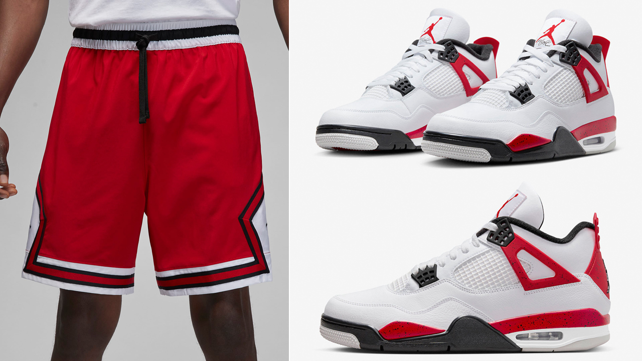 Air-Jordan-4-Red-Cement-Shorts-1