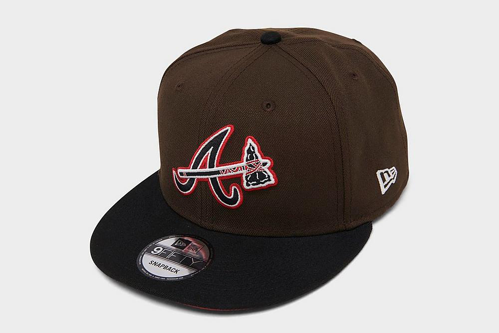 Atlanta-Braves-New-Era-Snapback-Hat-Brown-Black-Red