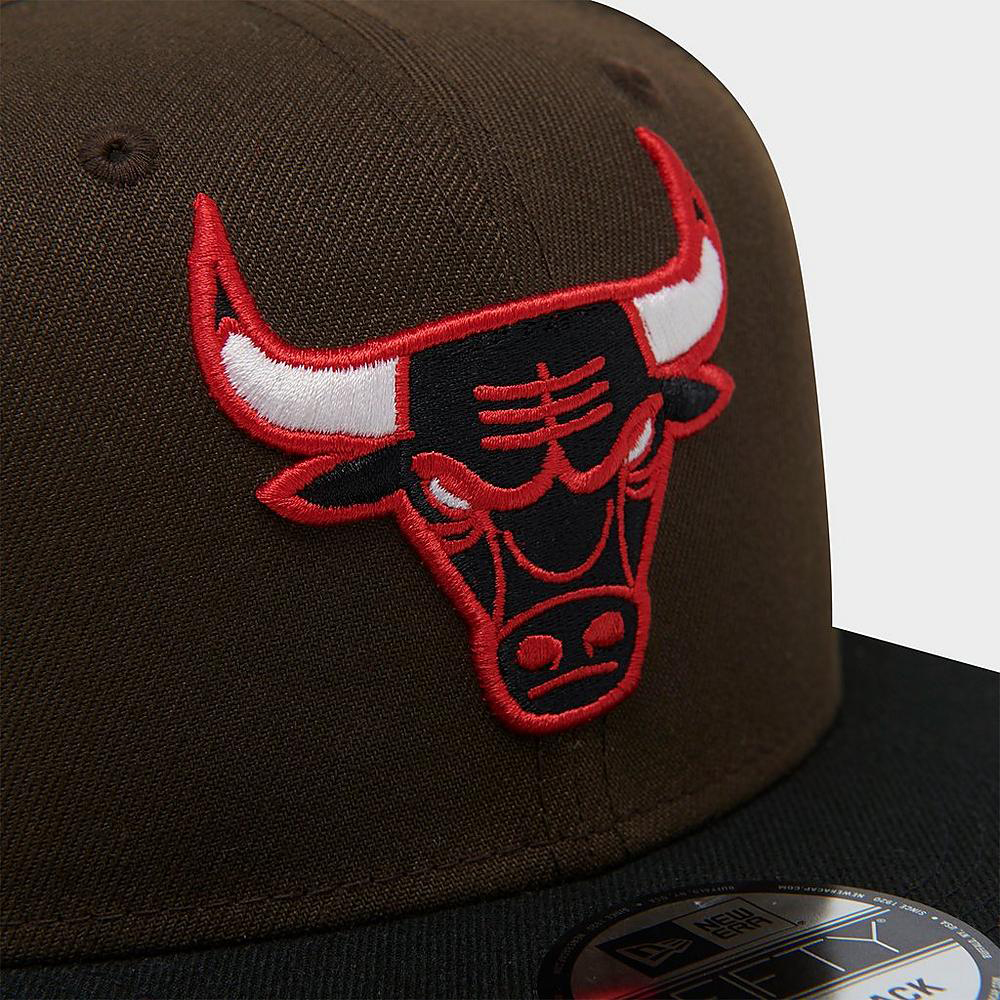 Chicago-Bulls-New-Era-Snapback-Hat-Brown-Black-Red-2