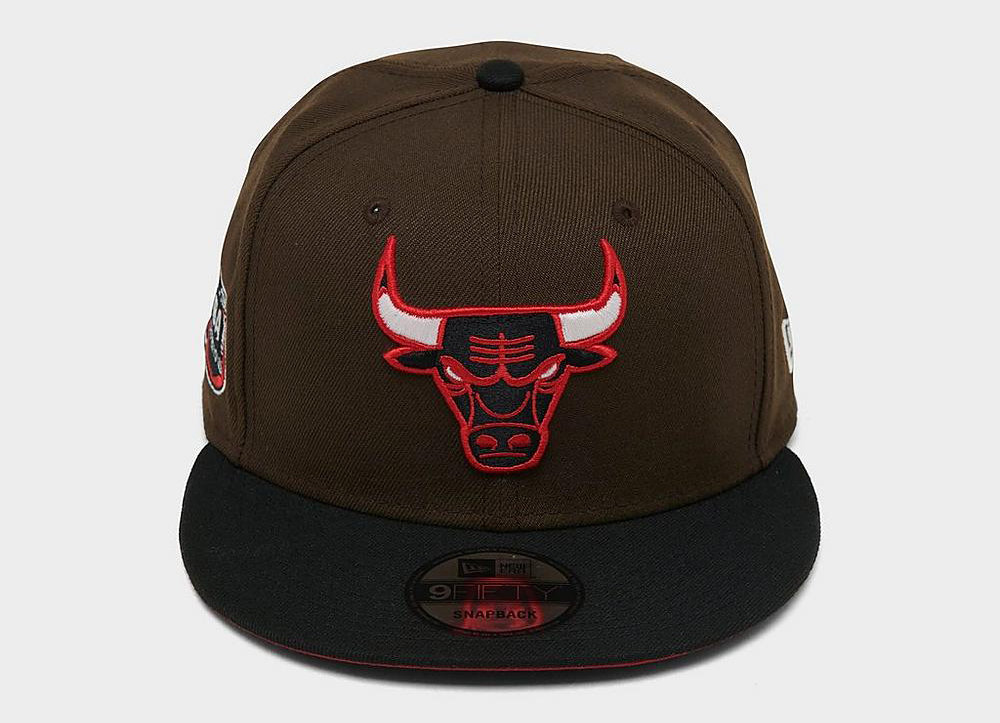 Chicago-Bulls-New-Era-Snapback-Hat-Brown-Black-Red-4