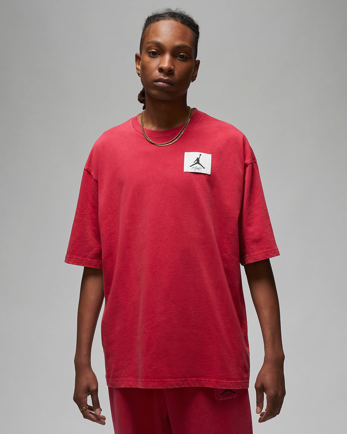 Jordan-Essentials-Oversized-T-Shirt-Cardinal-Red-1