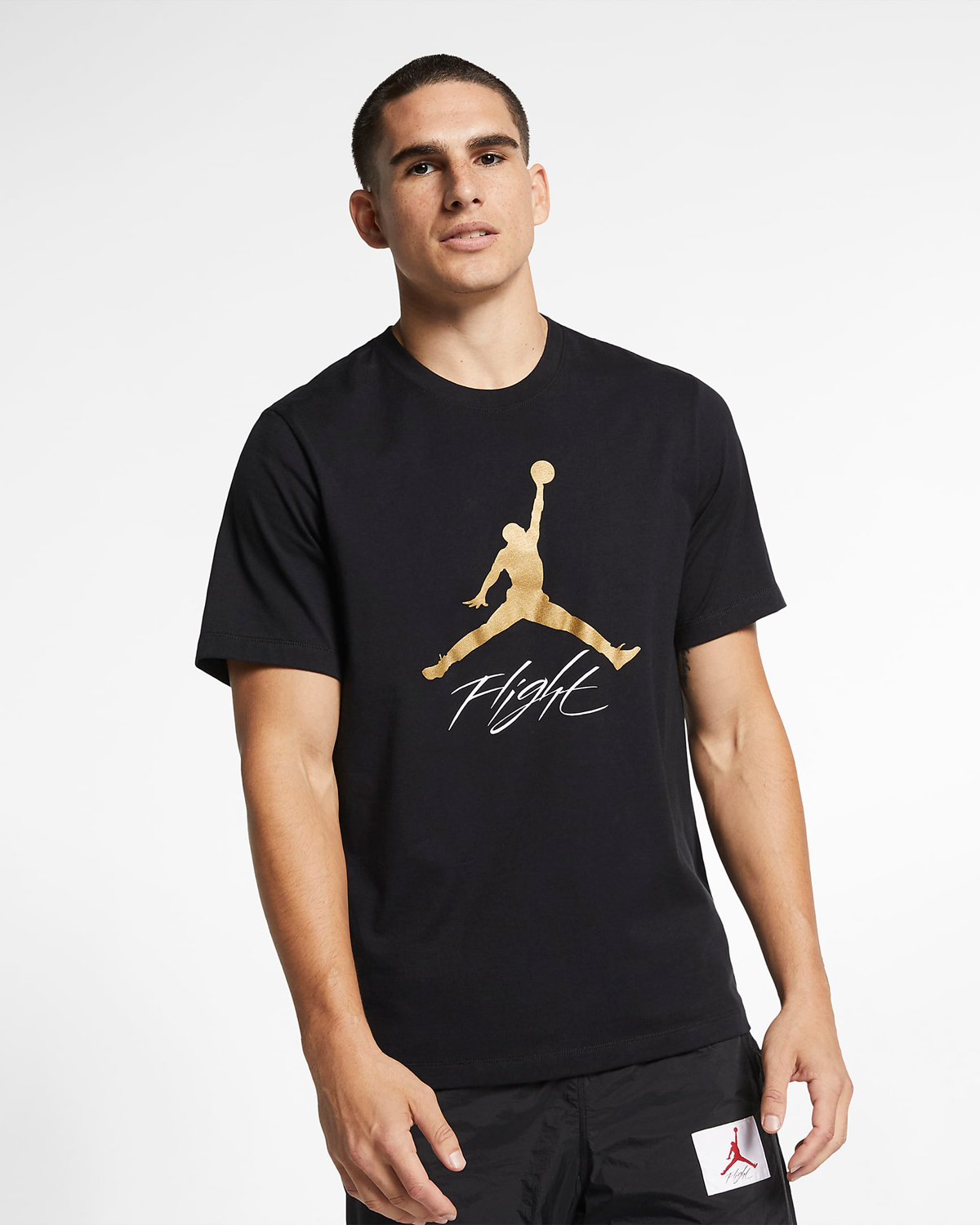 Jordan-Jumpman-Flight-T-Shirt-Black-Gold