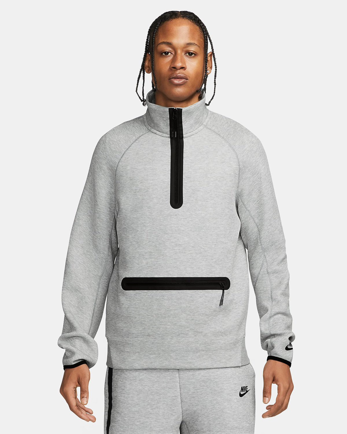 NIke Tech Fleece Zip Sweatshirt Dark Grey Fall 2023