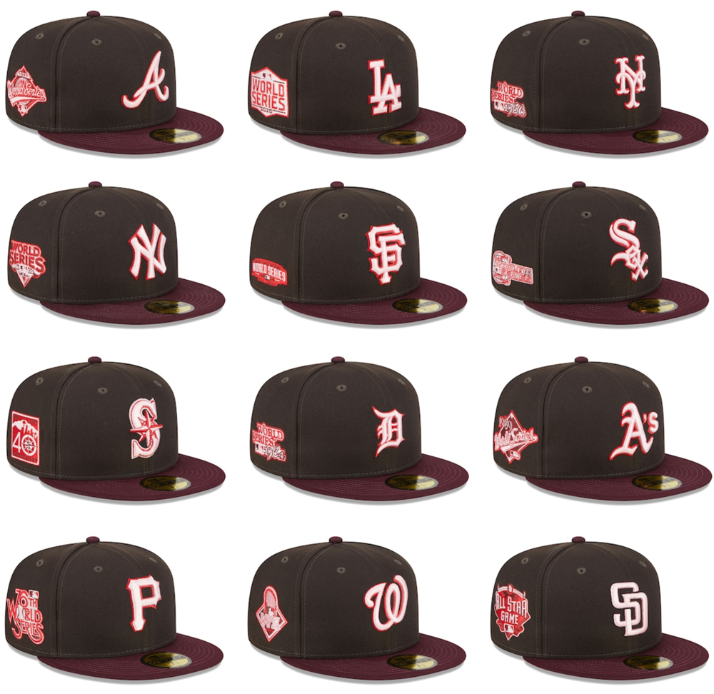 New-Era-MLB-Chocolate-Strawberry-Fitted-Hats