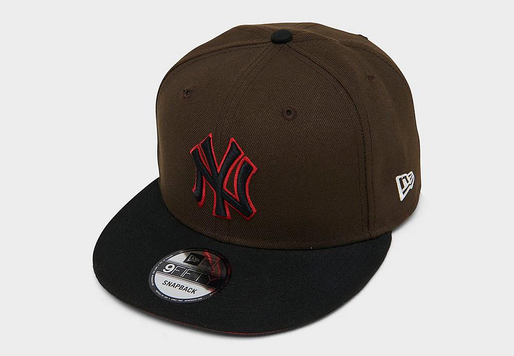 New-York-Yankees-New-Era-Snapback-Hat-Brown-Black-Red